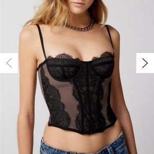Urban outfitters modern love corset size M black
